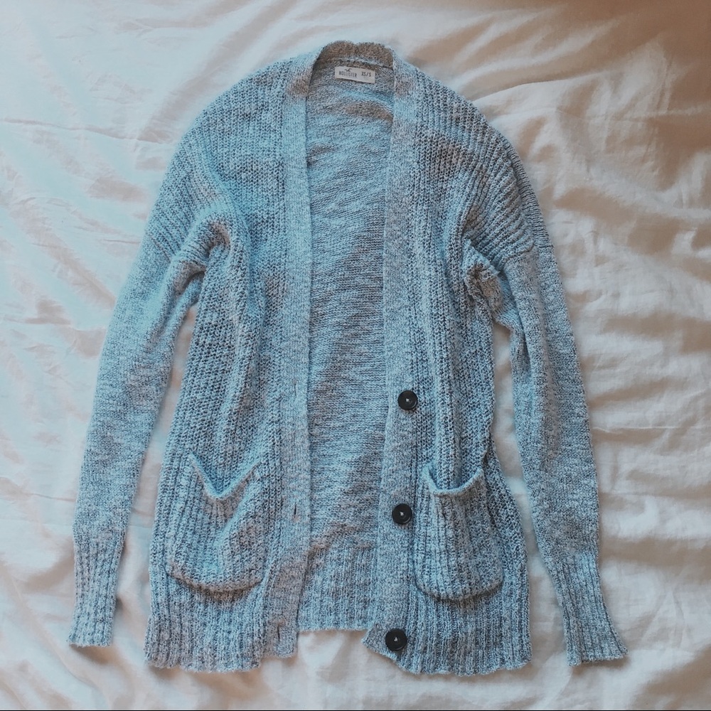 Grey Knitted Cardigan